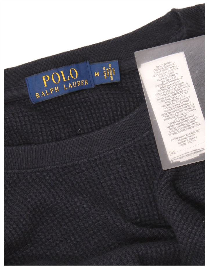 POLO RALPH LAUREN Haut Homme Manches Longues Bleu Marine Moyen Coton