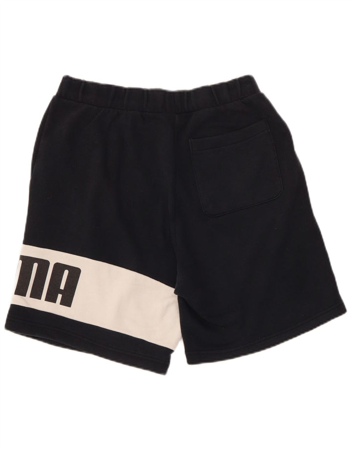 PUMA Short de Sport Graphic Homme Petit Noir Colorblock