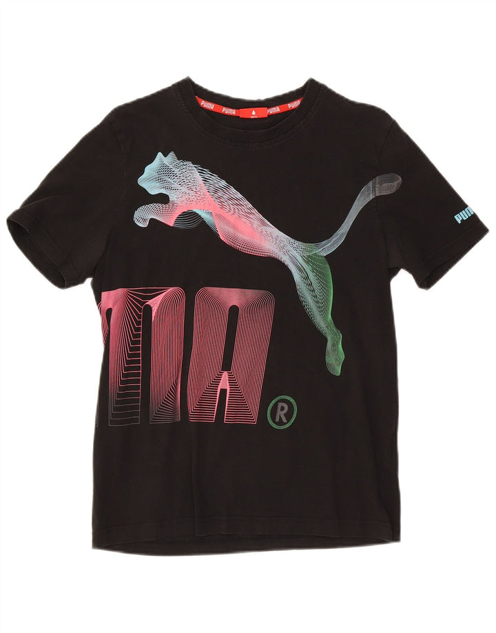 PUMA Mens Graphic T-Shirt Top Small Black