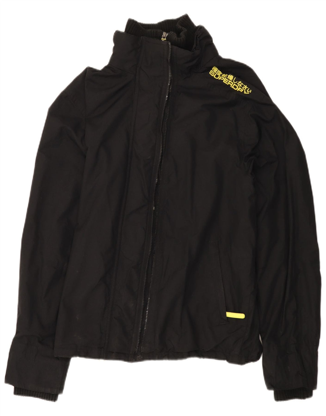 SUPERDRY Veste coupe-vent The Windcheater pour femme UK 18 XL Nylon noir