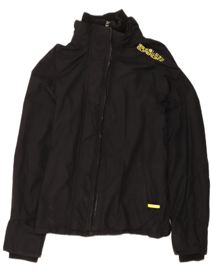 SUPERDRY Veste coupe-vent The Windcheater pour femme UK 18 XL Nylon noir