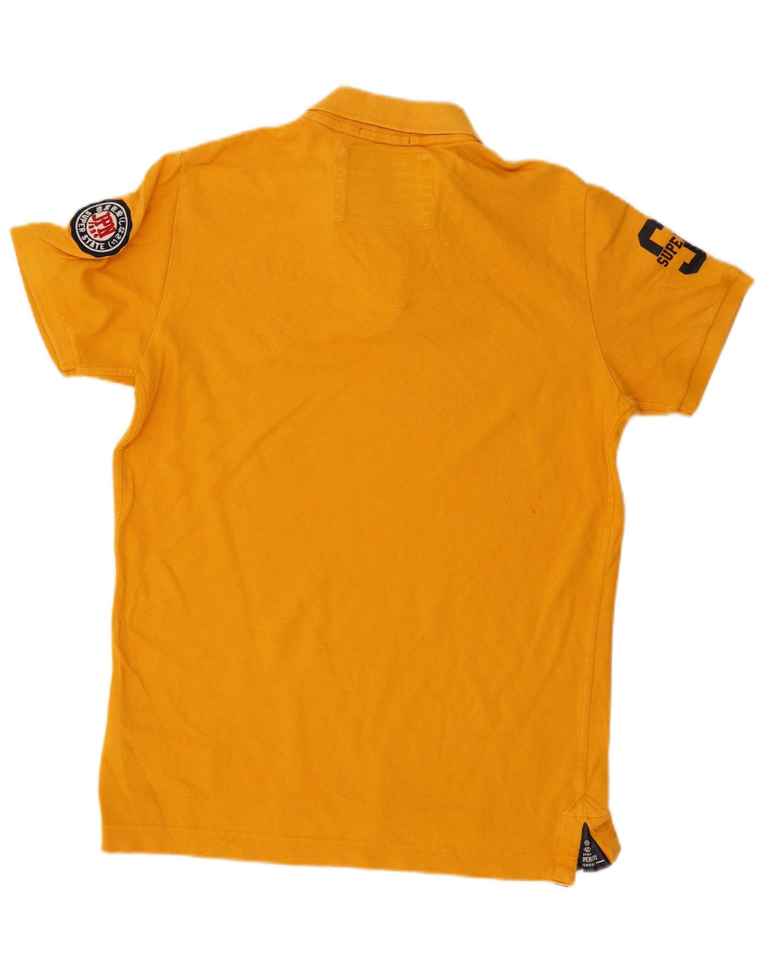 SUPERDRY Polo Graphique Homme XL Jaune Coton