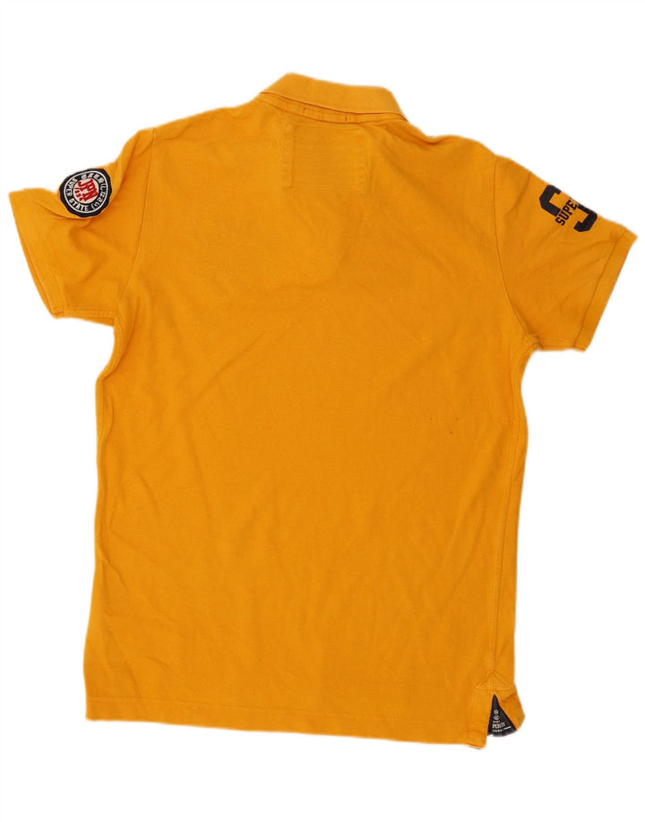 SUPERDRY Polo Graphique Homme XL Jaune Coton