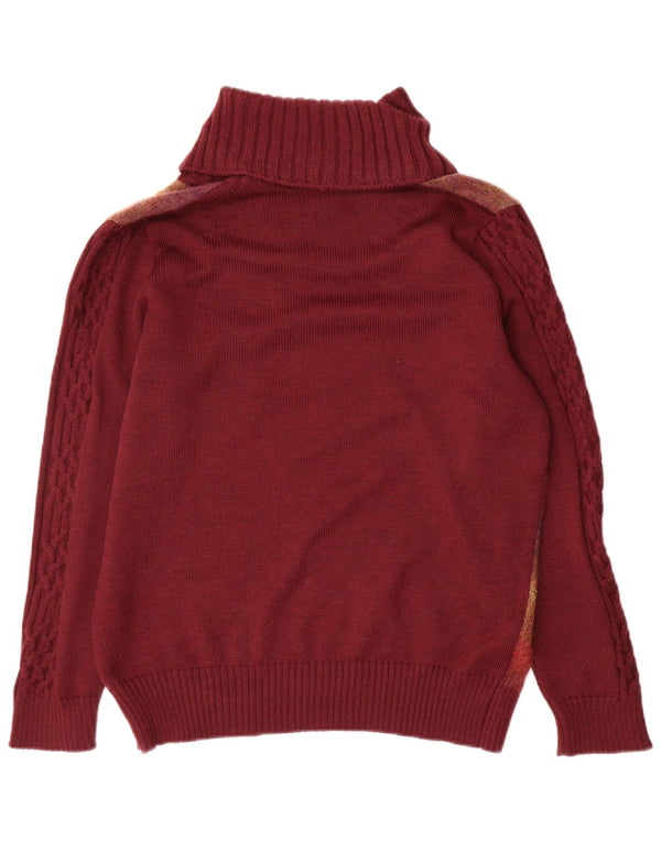 Rosanna Pellegrini Pull col roulé pour femme IT 50 XL Bordeaux