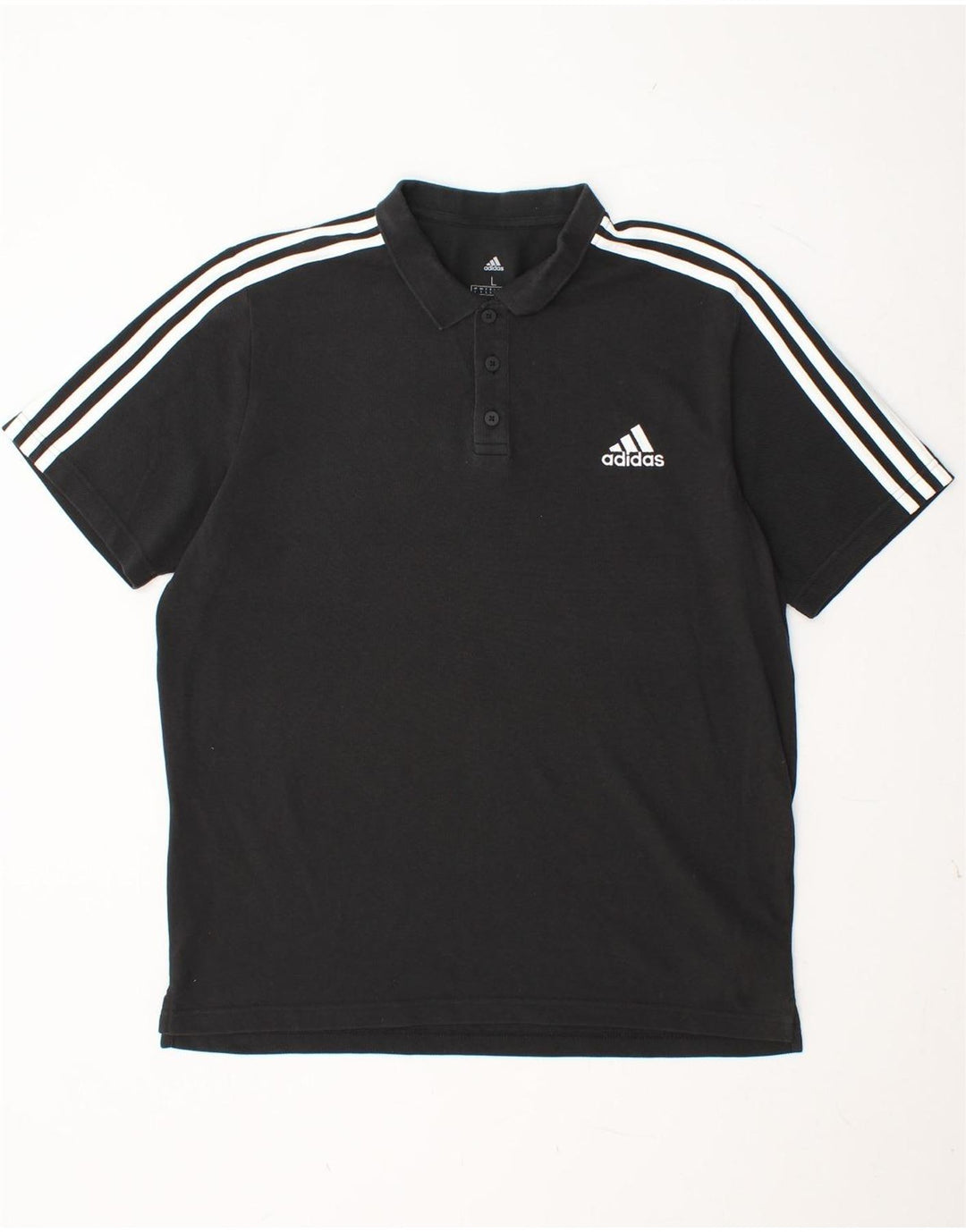 ADIDAS Polo Homme Grand Noir Coton