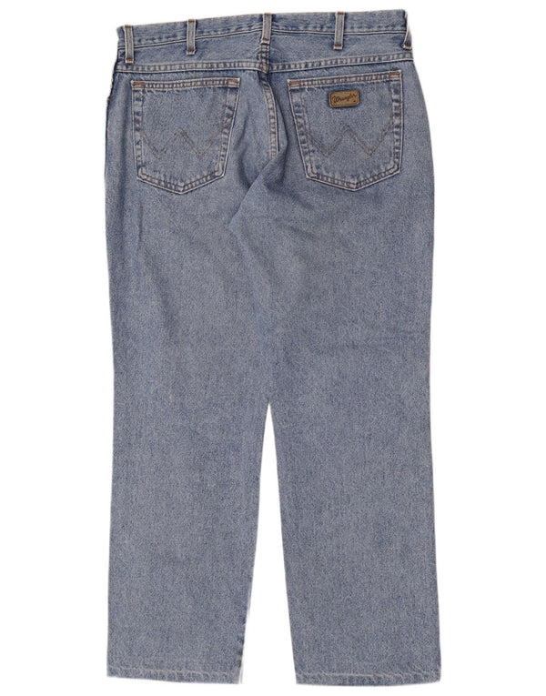 Wrangler Mens Texas Regular Straight Jeans W36 L28 Blue Cotton
