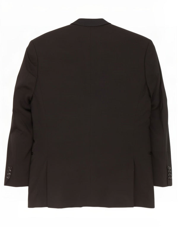 Hugo Boss Veste blazer à 3 boutons pour homme UK 38 Laine vierge noire moyenne