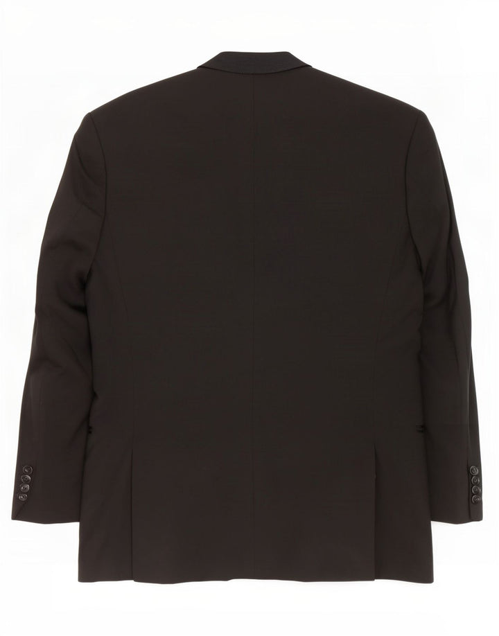 Hugo Boss Veste blazer à 3 boutons pour homme UK 38 Laine vierge noire moyenne