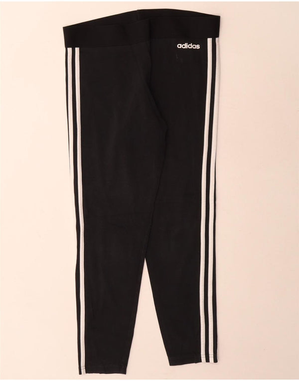 Adidas Leggings Femme UK 16/18 Large Noir Coton