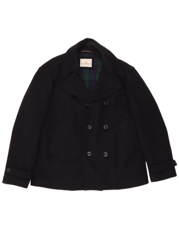 Brooksfield Caban Homme IT 54 2XL Bleu Marine Laine