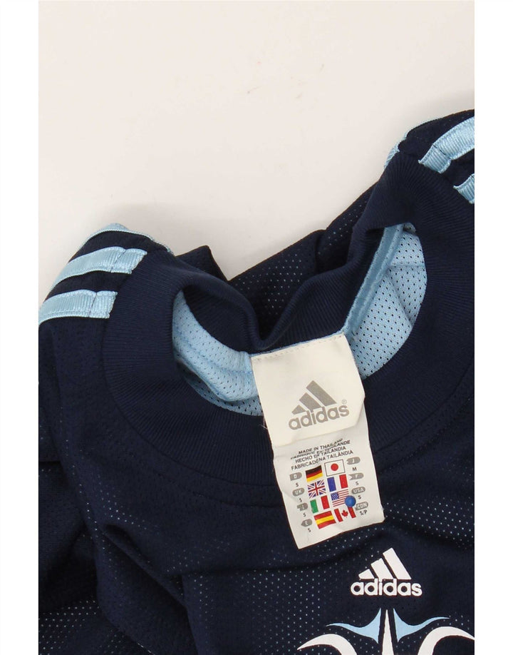 Adidas Débardeur Graphique Homme Petit Bleu Marine Polyester