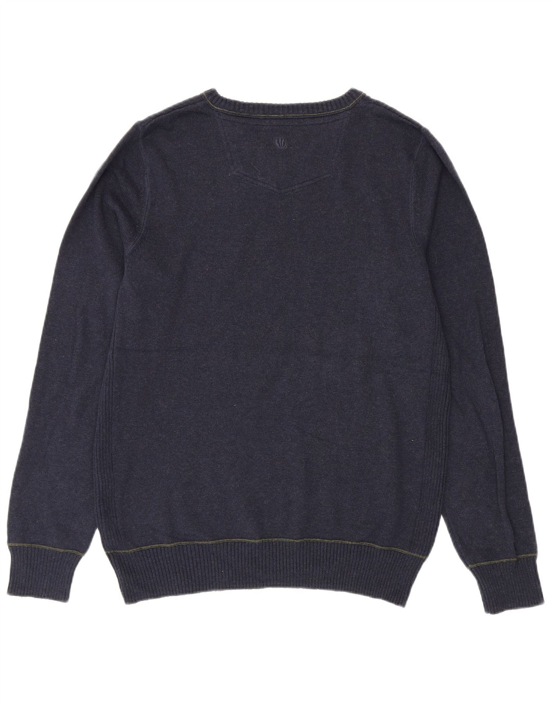Fat Face Pull Col V Homme Bleu Marine Moyen Coton