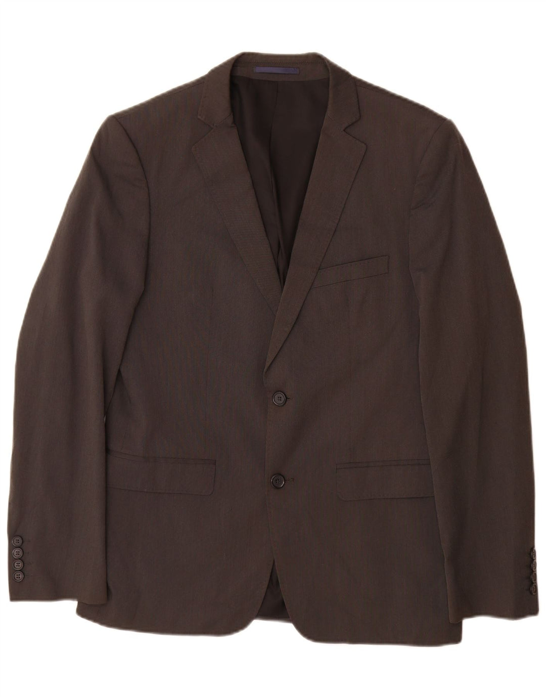 Zara Veste Blazer 2 Boutons Homme EU 48 Gris Moyen