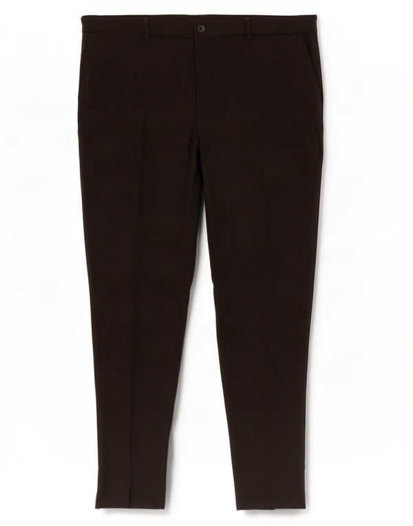 Zara Pantalon Chino Slim Homme EU 44 Large W34 L30 Noir Viscose