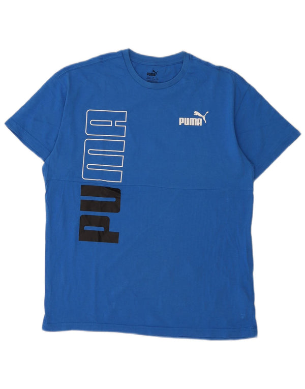 Puma T-Shirt Graphique Garçon 15-16 ans Bleu Coton