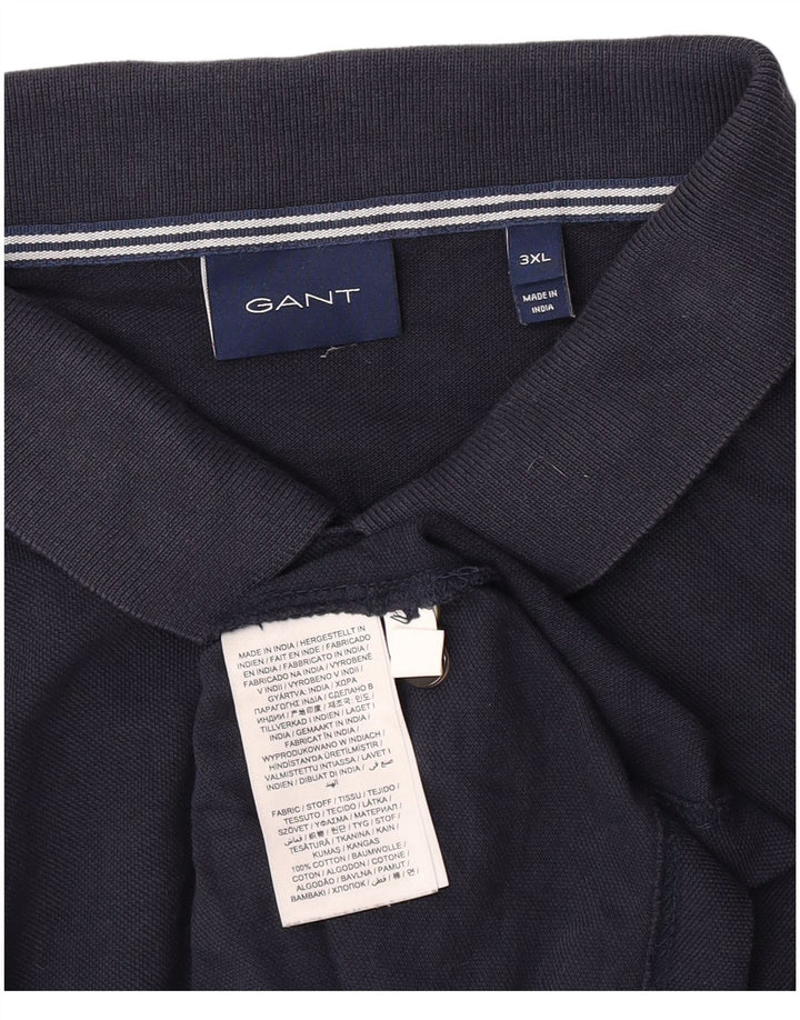 Gant Polo Homme 3XL Bleu Marine Coton