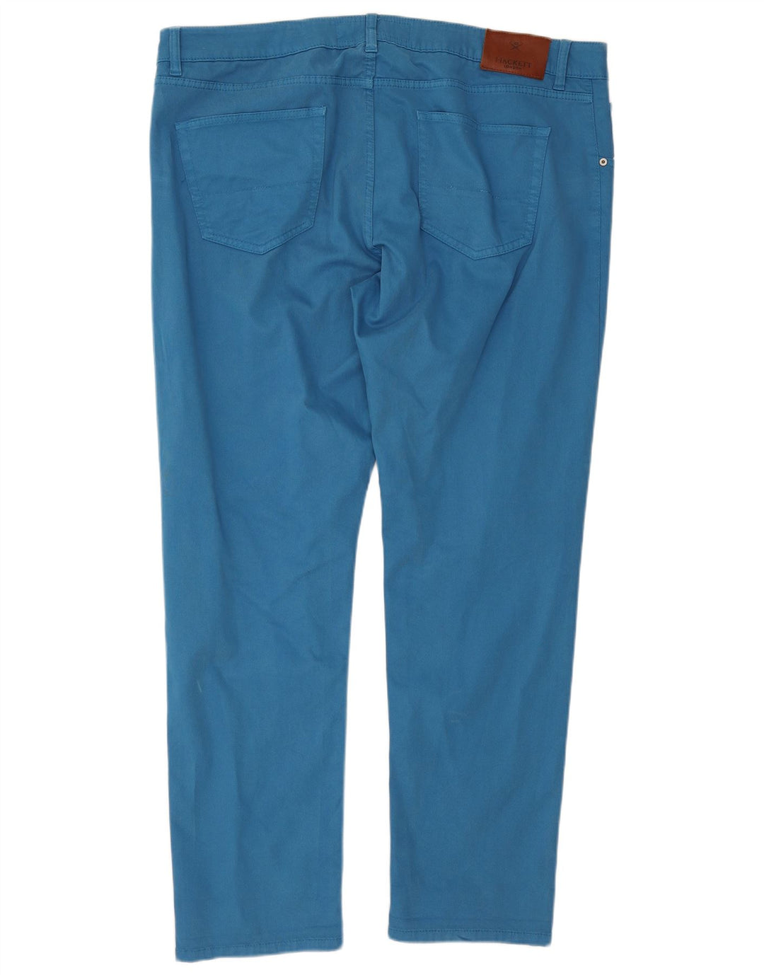Hackett Pantalon décontracté droit pour homme W44 L31 Bleu Coton