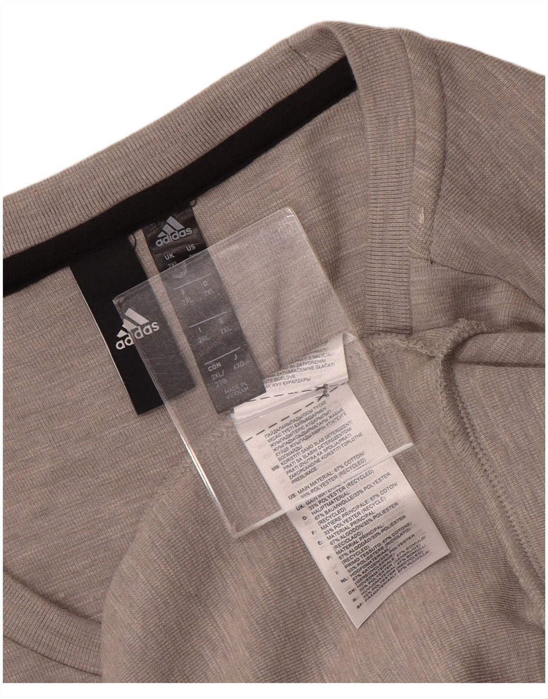 Adidas Sweat-shirt pour homme Gris 2XL