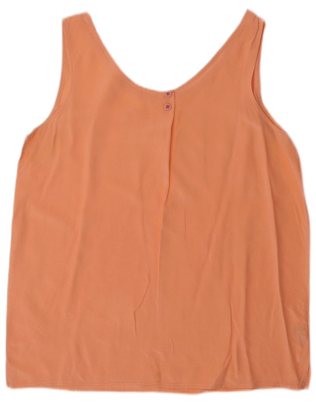 BALLOON Chemisier sans manches pour femme UK 44 en soie orange moyen