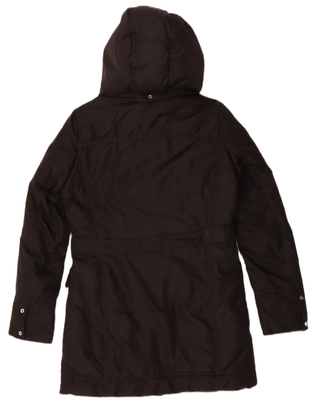 Champion Veste Parka à Capuche Femme UK 14 Moyen Noir Polyester Hiver