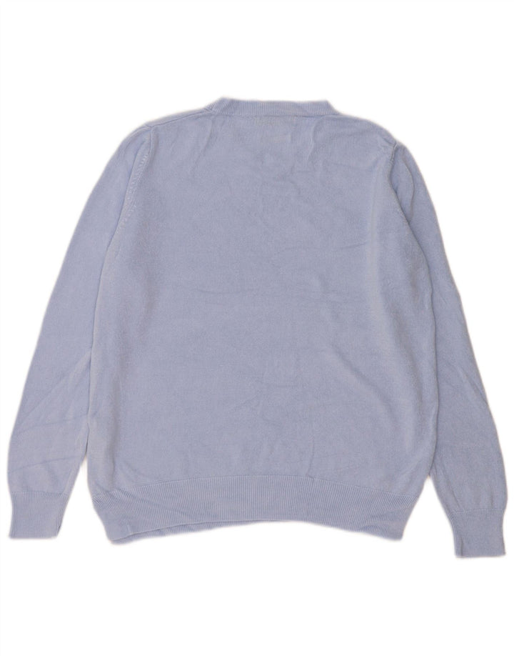 Marks & Spencer Pull surdimensionné à col rond pour femme UK 16 Large Bleu