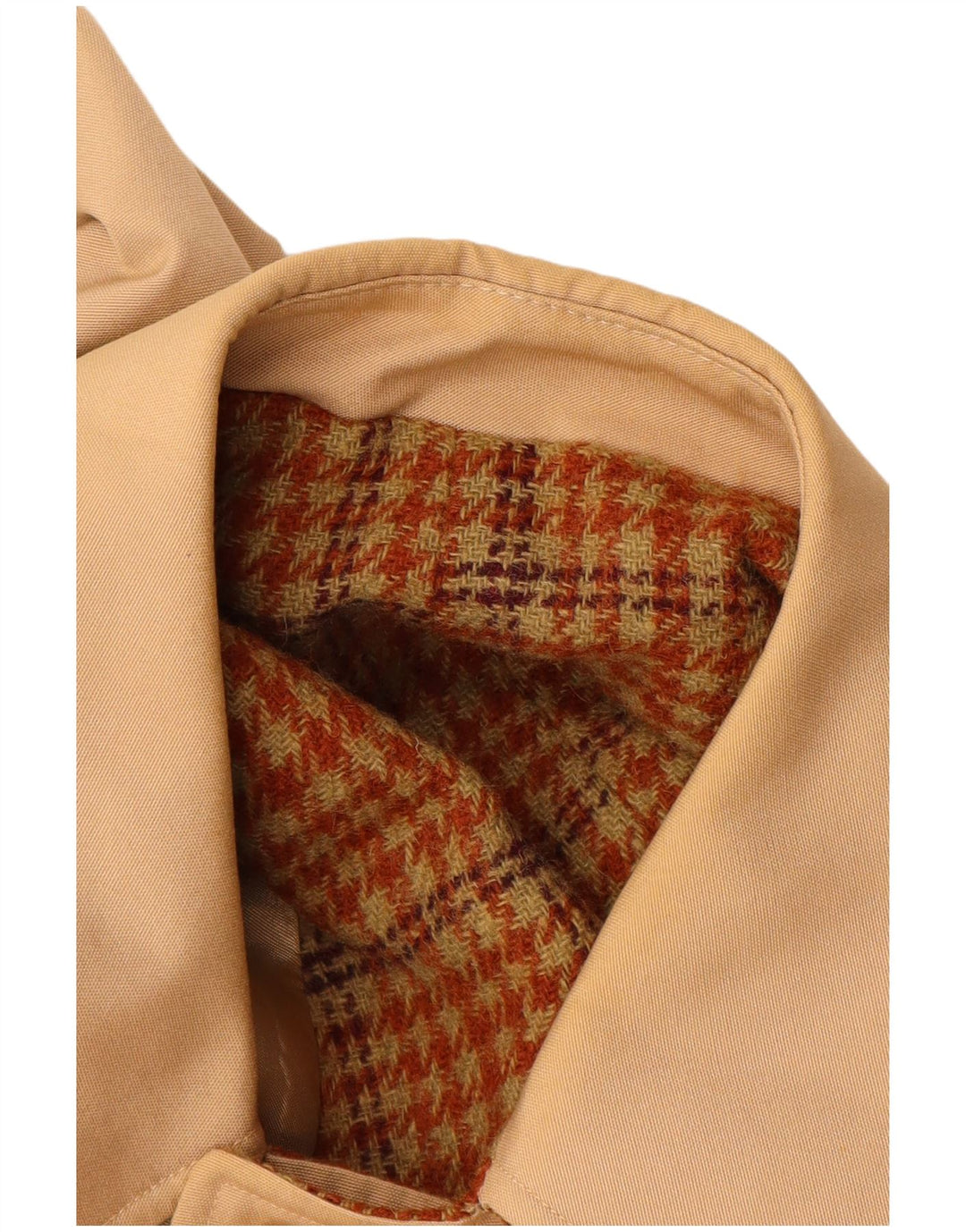 vintage Femme Pardessus UK 12 Beige Moyen