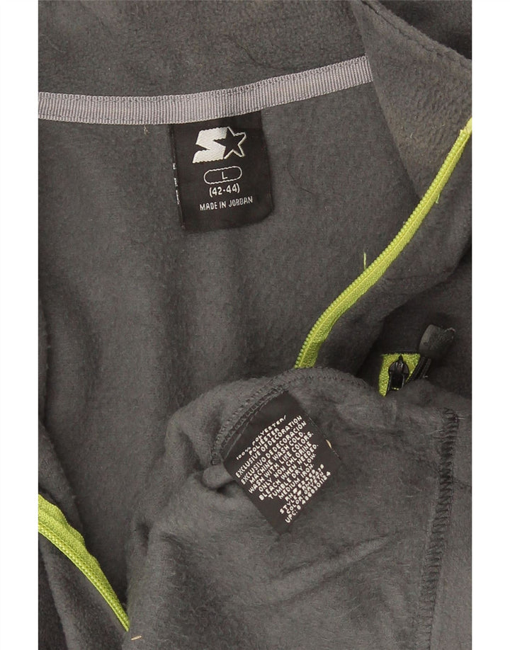 Starter Pull polaire à col zippé pour homme UK 42/44 Large Gris Polyester