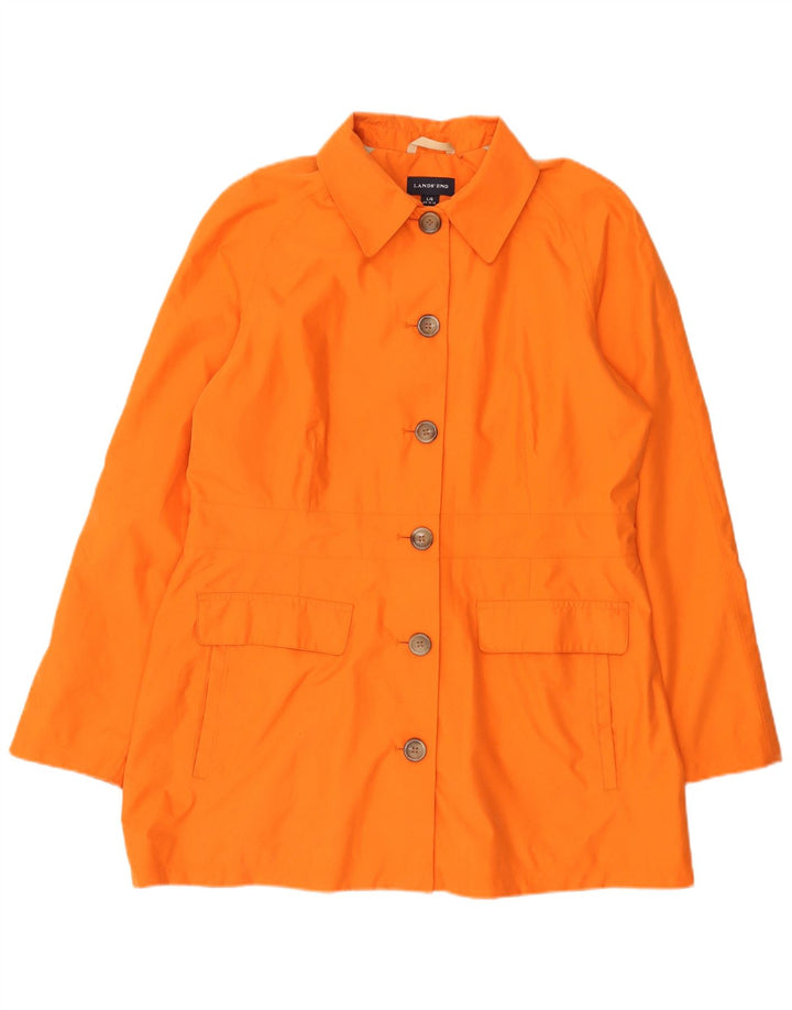 Lands End Veste blazer à 6 boutons pour femme UK 16 Large Orange Polyester