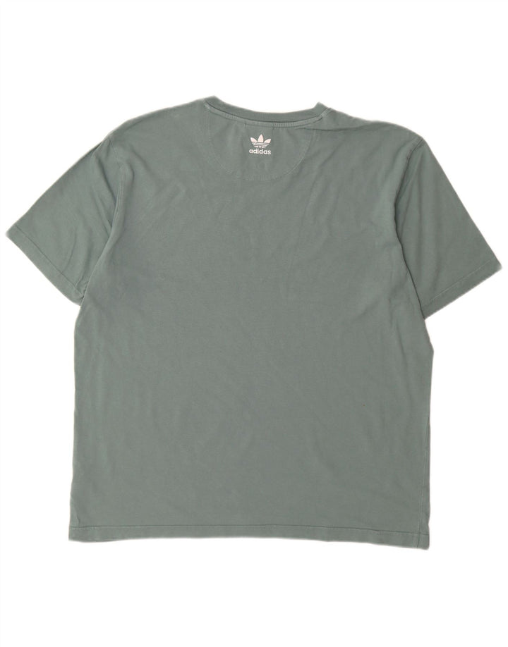 Adidas T-Shirt Homme Haut Grand Bleu Coton