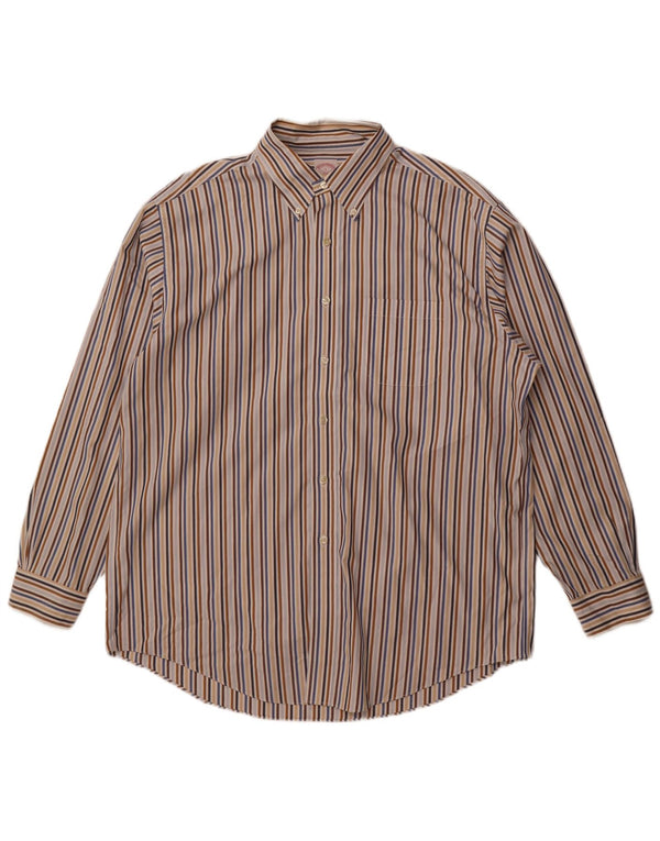 Brooks Brothers Chemise 346 pour homme en coton à fines rayures multicolores