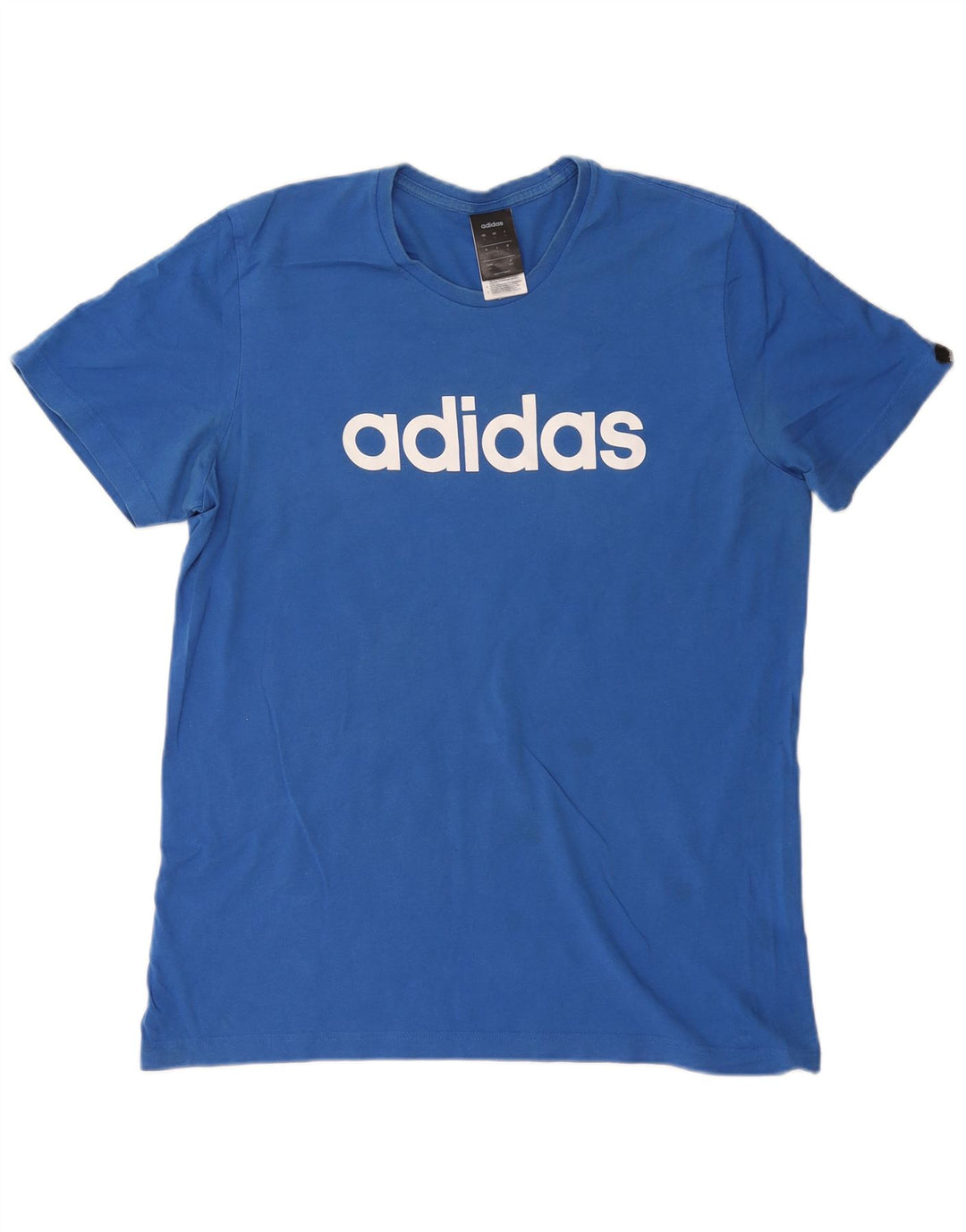 ADIDAS T-shirt graphique pour hommes, grand coton bleu