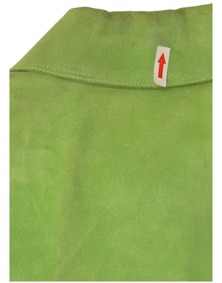 Gai Mattiolo Veste en daim pour femme UK 16 Large Vert