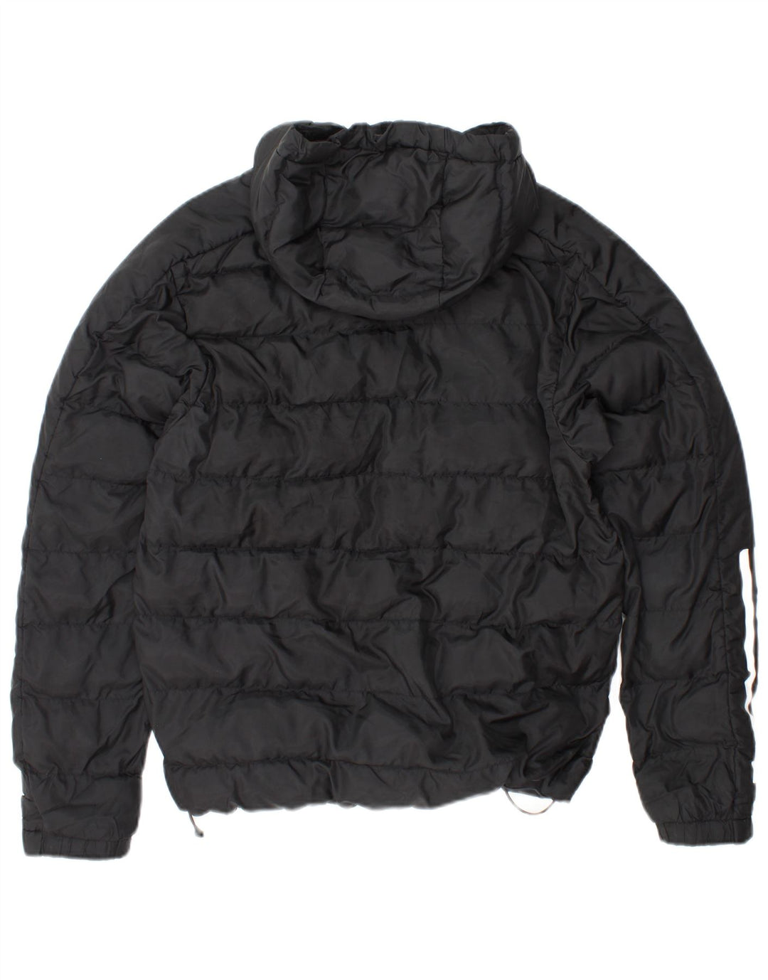 Adidas Veste rembourrée à capuche pour homme UK 36 Petit Noir Polyester