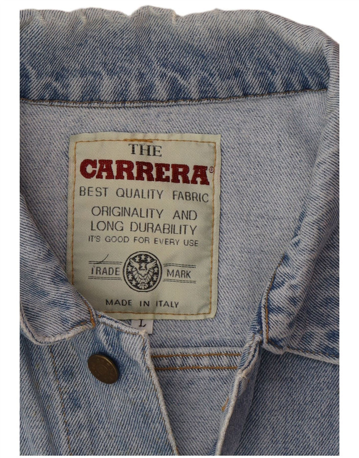CARRERA Veste en jean pour homme UK 40 Large Bleu