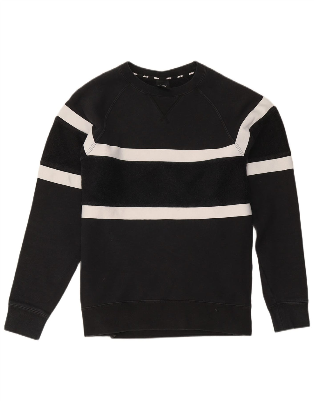 Nike Sweat-shirt pour homme en coton color block Noir Taille S