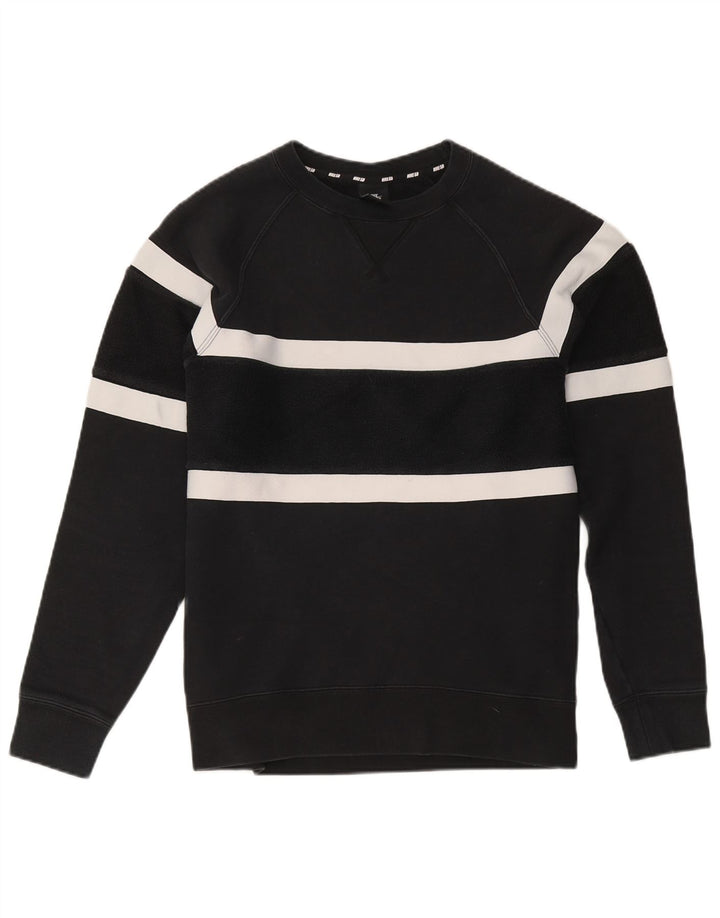 Nike Sweat-shirt pour homme en coton color block Noir Taille S