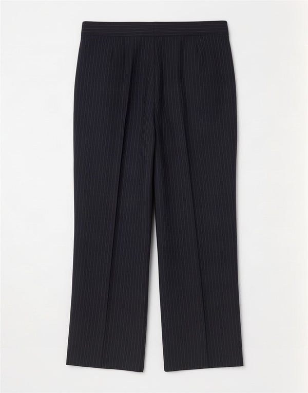 Marks & Spencer Pantalon décontracté pour femme UK 16 Large W34 L29 Bleu marine