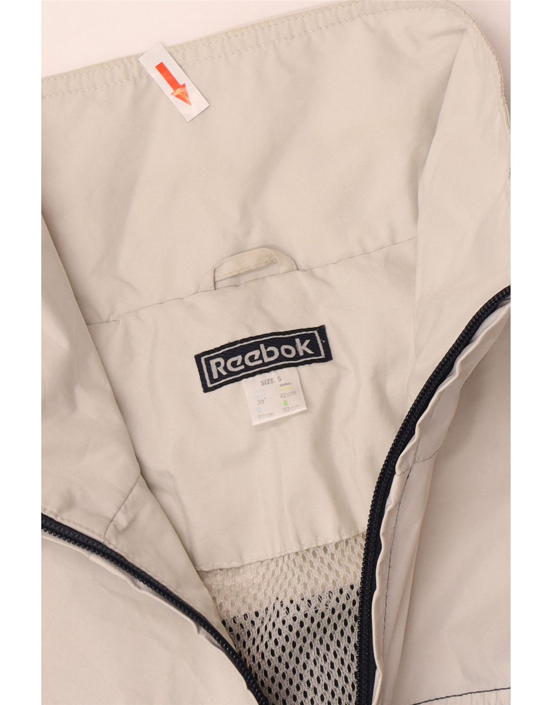 REEBOK Veste de pluie pull-over pour homme UK 36 Small Bleu marine Colourblock