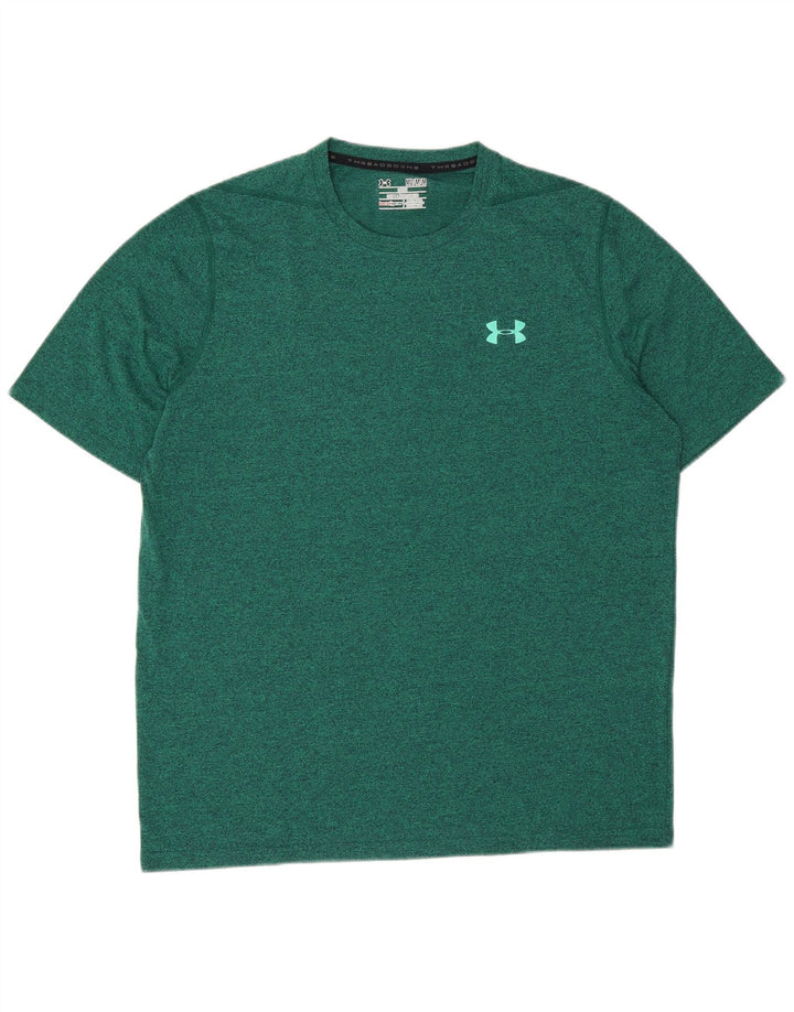 Under Armour T-Shirt Loose Homme Vert Moyen Moucheté