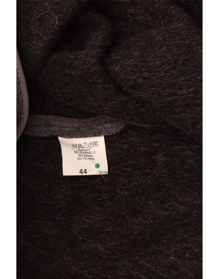 H.MOSER Manteau Poncho Femme EU 44 XL Laine Grise