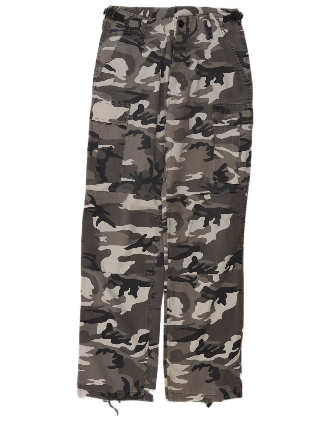 Pantalon Cargo Droit Homme Vintage W30 L30 Gris Camouflage