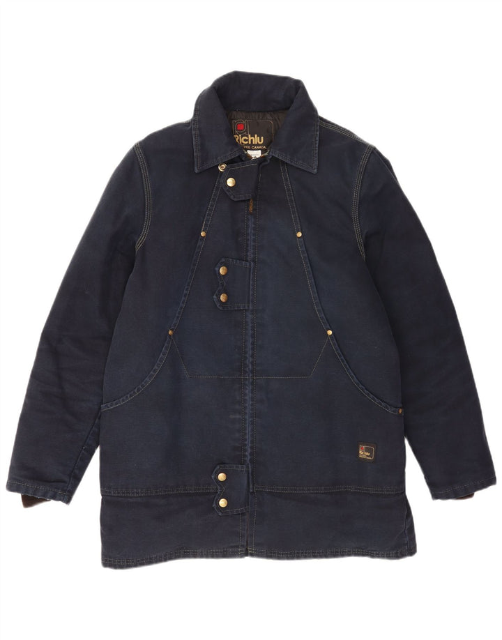 Richlu Veste matelassée pour homme UK 36 Small Bleu marine en coton