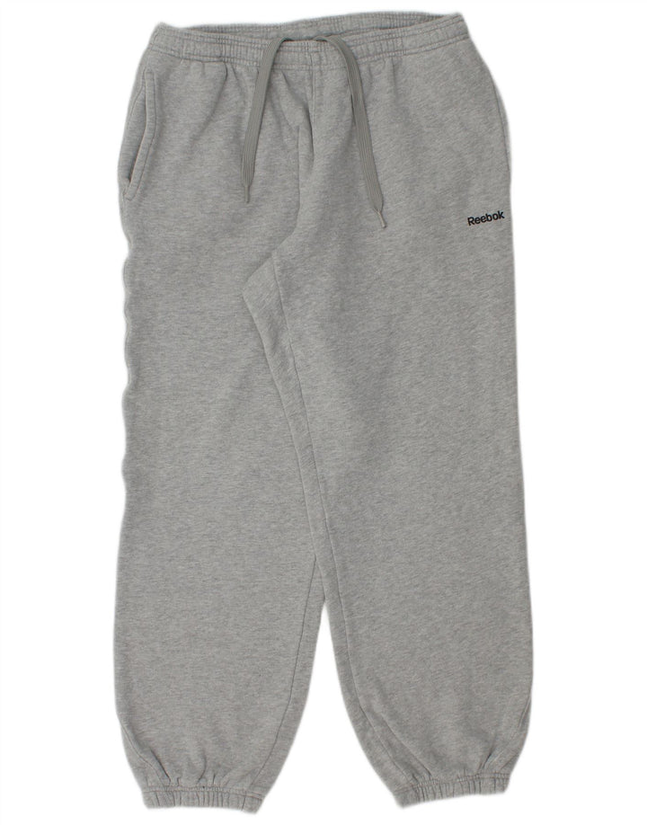 Reebok Pantalon de Survêtement Joggers Homme Gris Moyen Flecked Cotton