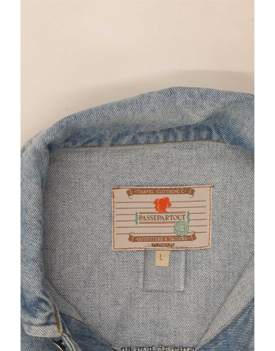 veste en denim homme vintage UK 40 Grand Bleu