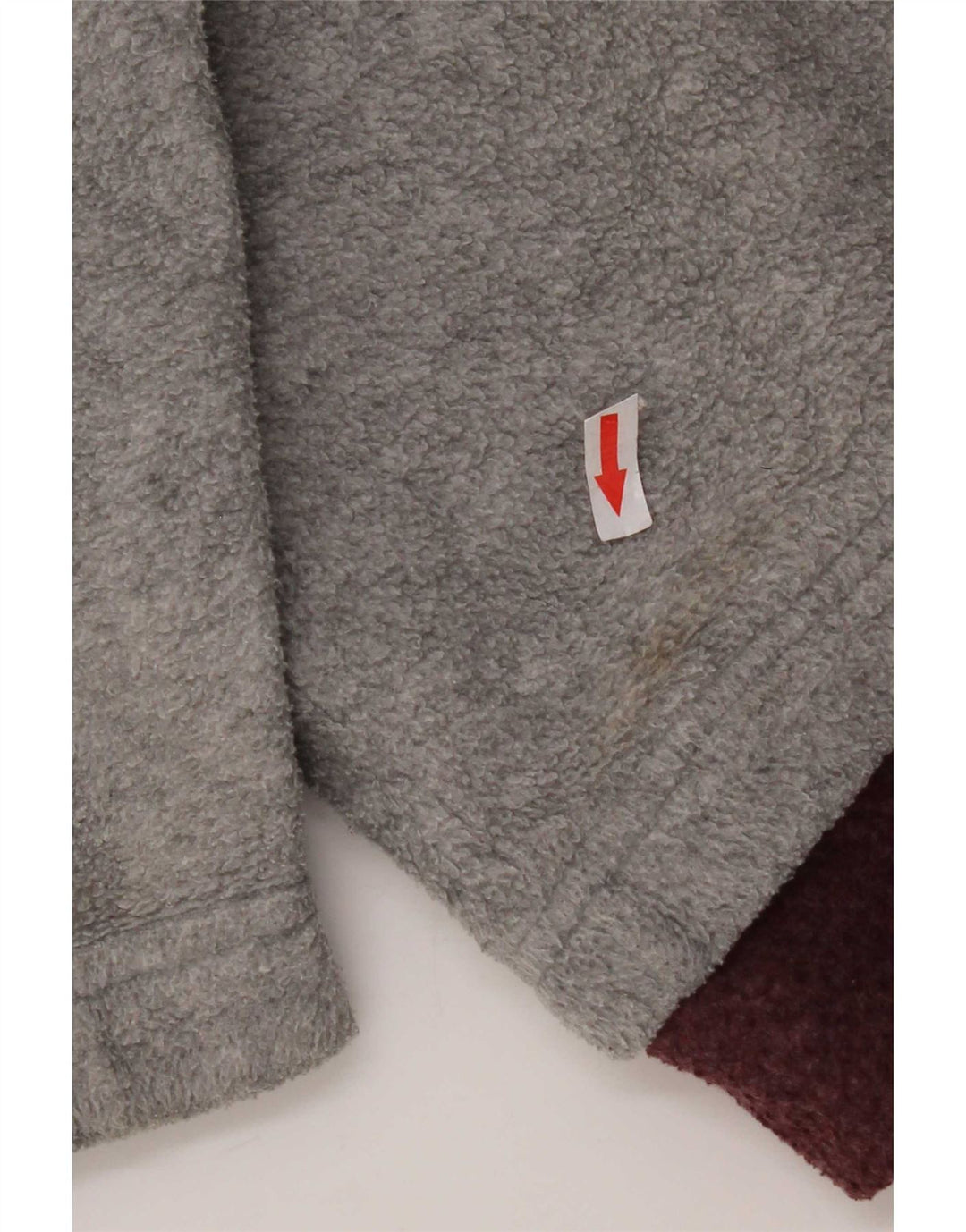 Basic Homme Pull Polaire Col Zippé Grand Gris Géométrique Polyester