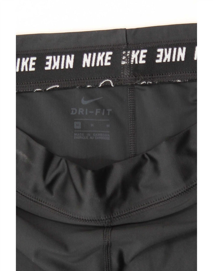 Nike Legging court Dri Fit pour femme UK 12 Noir moyen Polyester