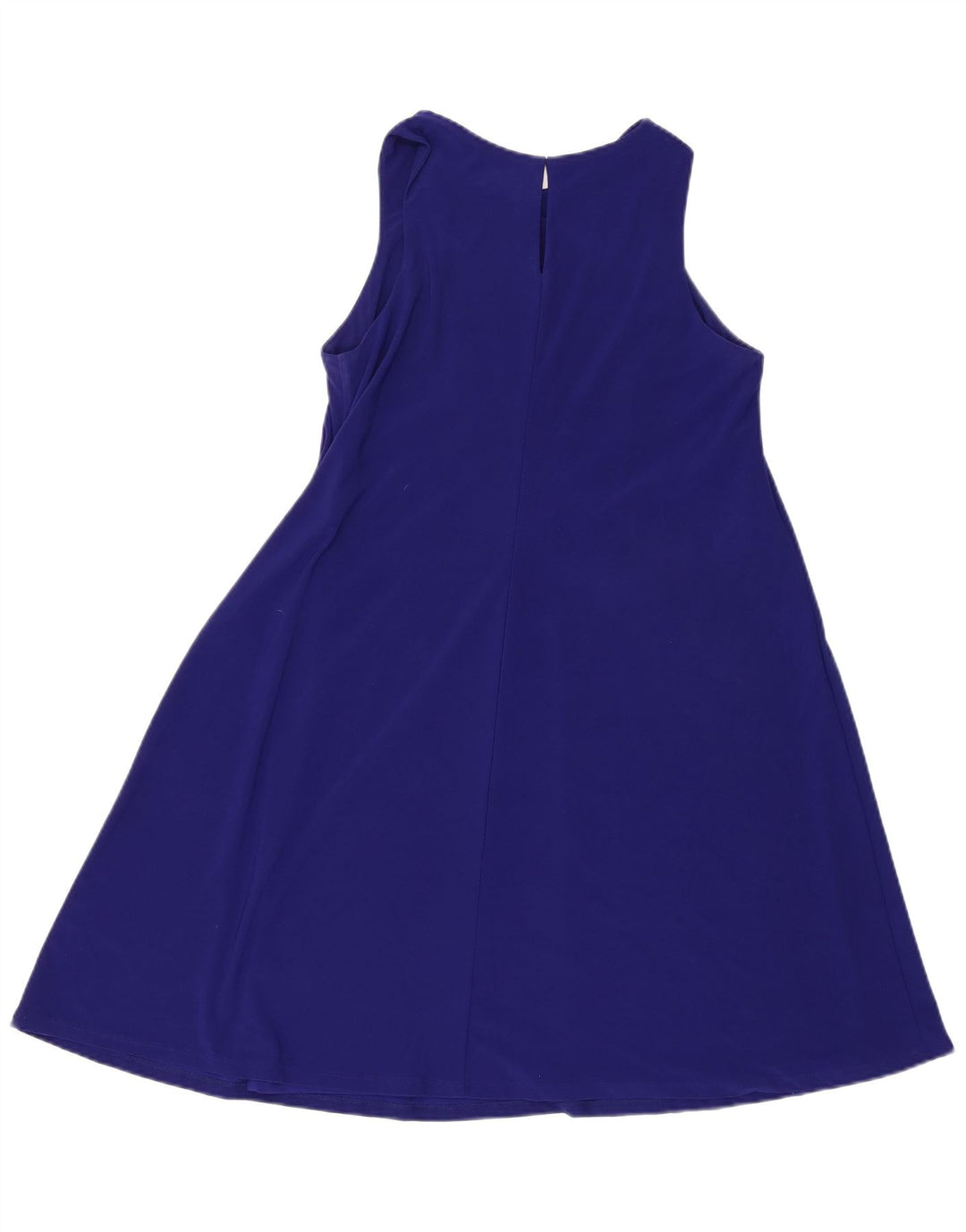 Ralph Lauren Robe tente sans manches pour femmes US 6 Polyester bleu moyen