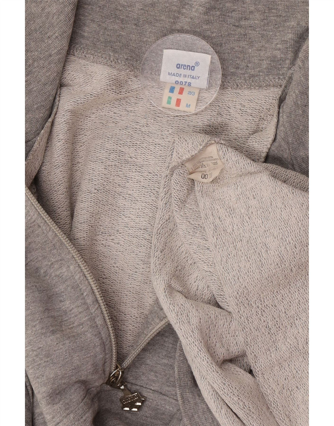Arena Sweat-Shirt Graphique à Col Zippé Homme Gris Moyen Colorblock