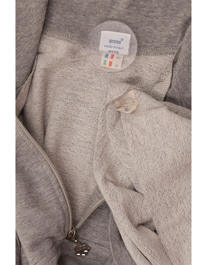Arena Sweat-Shirt Graphique à Col Zippé Homme Gris Moyen Colorblock