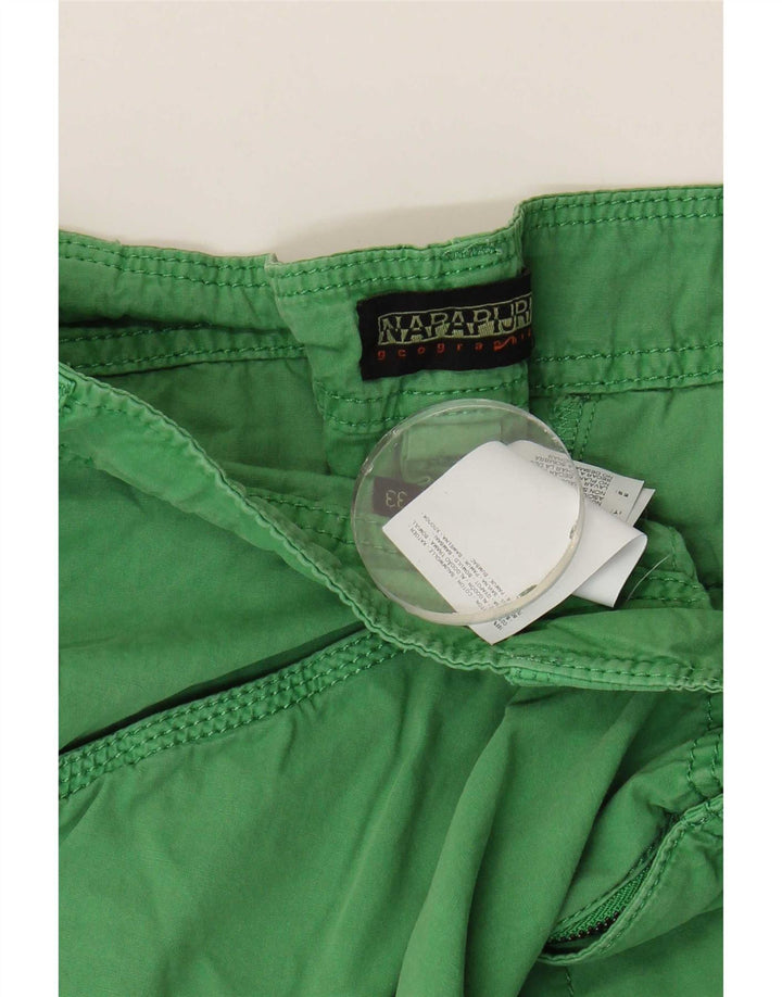 Napapijri Short Cargo W33 Homme Vert Moyen Coton